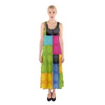 pink Building Blocks Sleeveless Maxi Dress