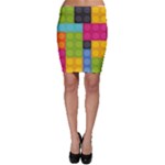 pink Building Blocks Bodycon Skirt