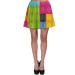 pink Building Blocks Skater Skirt