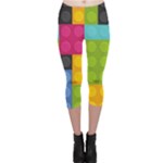 pink Building Blocks Capri Leggings 