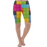 pink Building Blocks Cropped Leggings 