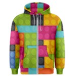 pink Building Blocks Men s Zipper Hoodie