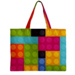 pink Building Blocks Zipper Mini Tote Bag