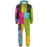 pink Building Blocks Hooded Jumpsuit (Men)