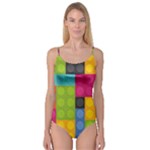 pink Building Blocks Camisole Leotard 