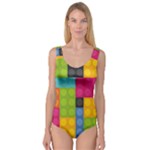 pink Building Blocks Princess Tank Leotard 