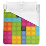 pink Building Blocks Duvet Cover (Queen Size)