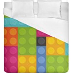 pink Building Blocks Duvet Cover (King Size)