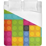 pink Building Blocks Duvet Cover (California King Size)