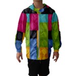 pink Building Blocks Hooded Wind Breaker (Kids)