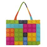 pink Building Blocks Medium Tote Bag