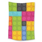 pink Building Blocks Large Tapestry