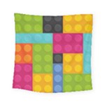 pink Building Blocks Square Tapestry (Small)