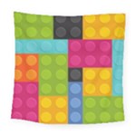 pink Building Blocks Square Tapestry (Large)