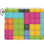 pink Building Blocks Canvas Cosmetic Bag (XXXL)