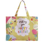 Easter Unicorn Zipper Mini Tote Bag