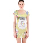 Easter Unicorn Short Sleeve Bodycon Dress