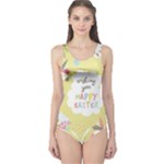 Easter Unicorn One Piece Swimsuit