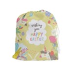 Easter Unicorn Drawstring Pouch (XL)