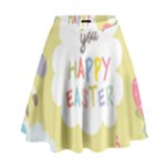 Easter Unicorn High Waist Skirt