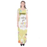 Easter Unicorn Short Sleeve Maxi Dress