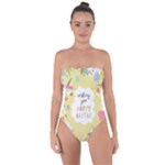 Easter Unicorn Tie Back One Piece Swimsuit