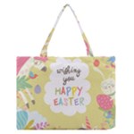 Easter Unicorn Zipper Medium Tote Bag