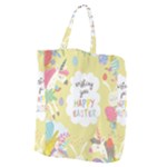 Easter Unicorn Giant Grocery Zipper Tote