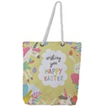 Easter Unicorn Full Print Rope Handle Tote (Large)