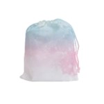 Watercolor Gradient Ombre Drawstring Pouch (Large)