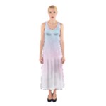 Watercolor Gradient Ombre Sleeveless Maxi Dress