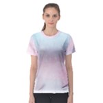 Watercolor Gradient Ombre Women s Sport Mesh Tee