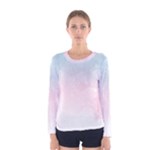 Watercolor Gradient Ombre Women s Long Sleeve Tee