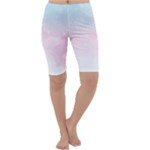 Watercolor Gradient Ombre Cropped Leggings 