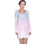 Watercolor Gradient Ombre Long Sleeve Nightdress