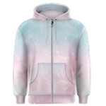 Watercolor Gradient Ombre Men s Zipper Hoodie