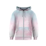 Watercolor Gradient Ombre Kids  Zipper Hoodie