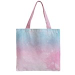 Watercolor Gradient Ombre Zipper Grocery Tote Bag