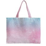 Watercolor Gradient Ombre Zipper Mini Tote Bag