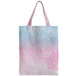 Watercolor Gradient Ombre Zipper Classic Tote Bag