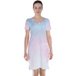 Watercolor Gradient Ombre Short Sleeve Nightdress