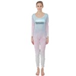 Watercolor Gradient Ombre Long Sleeve Catsuit