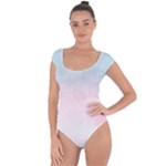 Watercolor Gradient Ombre Short Sleeve Leotard 