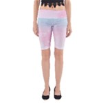 Watercolor Gradient Ombre Yoga Cropped Leggings