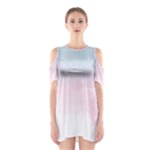 Watercolor Gradient Ombre Shoulder Cutout One Piece