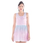 Watercolor Gradient Ombre Scoop Neck Skater Dress