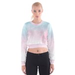 Watercolor Gradient Ombre Cropped Sweatshirt