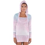 Watercolor Gradient Ombre Long Sleeve Hooded T-shirt