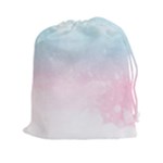 Watercolor Gradient Ombre Drawstring Pouch (XXL)