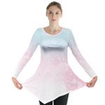 Watercolor Gradient Ombre Long Sleeve Tunic 